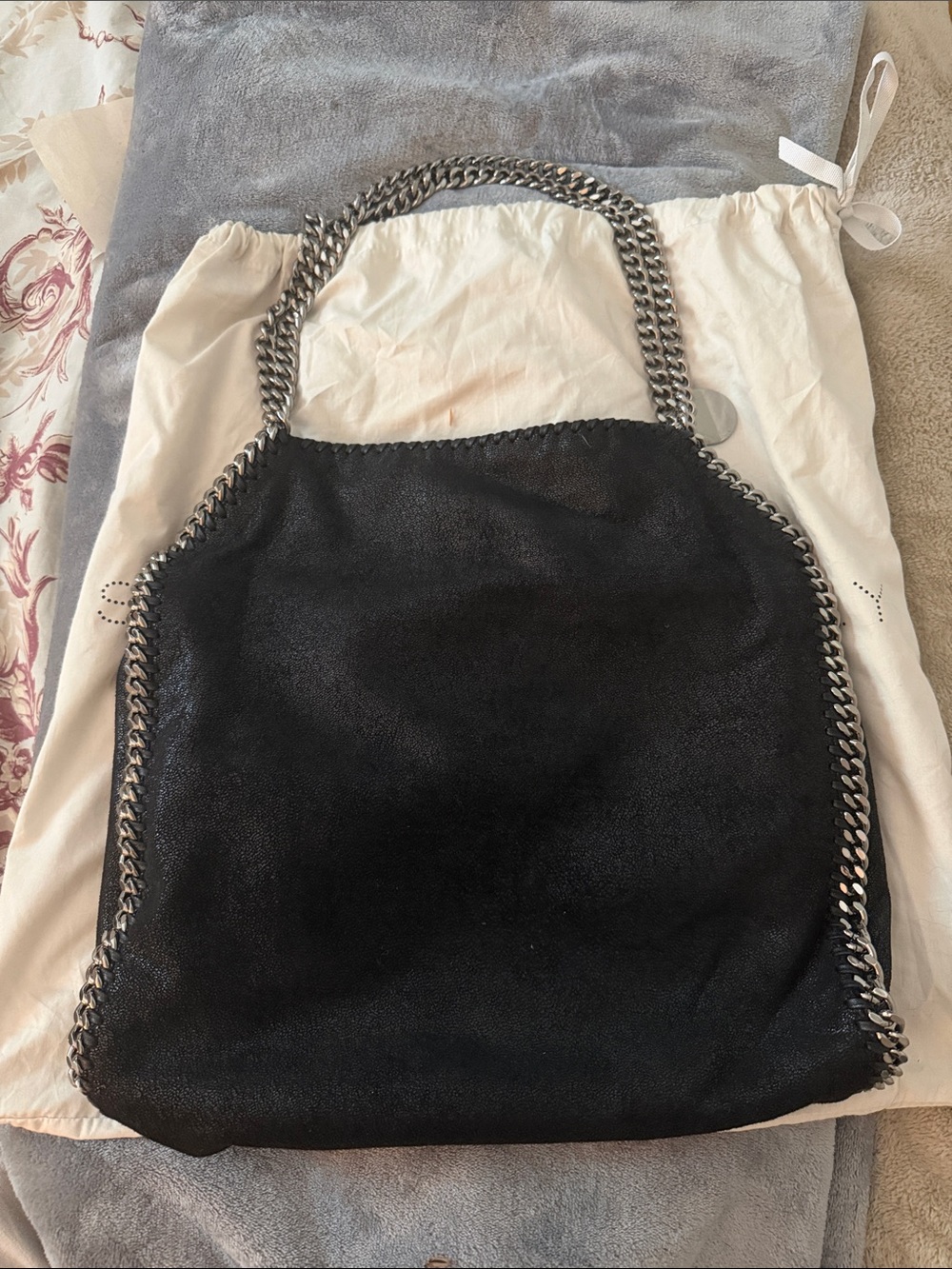 Stella McCartney Black Chain-Trim Tote